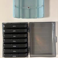 organizer portapastiglie giornaliero e settimanale