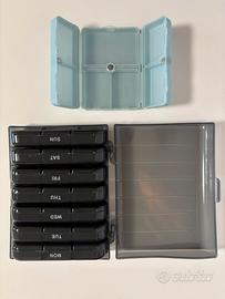 organizer portapastiglie giornaliero e settimanale