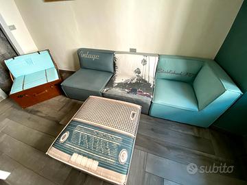 Divano ad angolo multicolore "California"