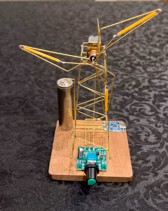 Mulino a vento con led