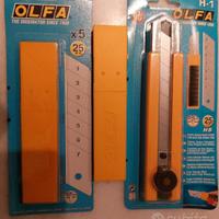 Cutter olfa professionale con 11 lame 