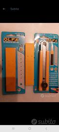 Cutter olfa professionale con 11 lame 
