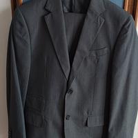 Abito gessato nuovo lana e viscosa 48