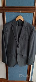 Abito gessato nuovo lana e viscosa 48