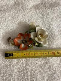 Composizione di fiori in ceramica Capodimonte - NA