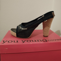 Sandali estivi in jeans denim Enrico Coveri 39