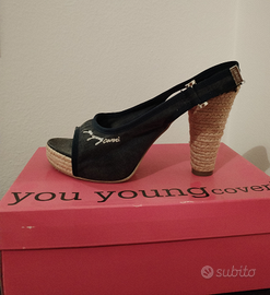 Sandali estivi in jeans denim Enrico Coveri 39