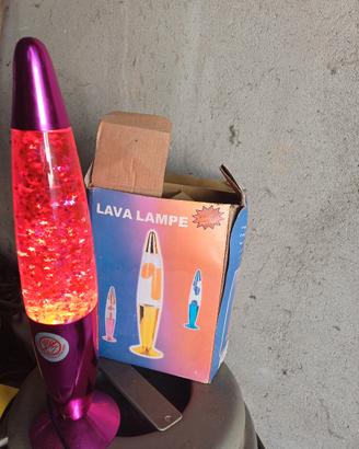 Lampada lava glitter
