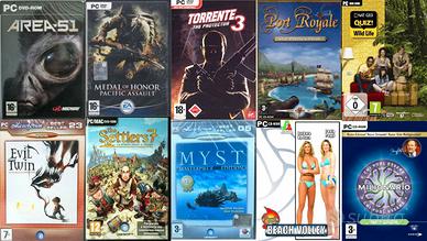 LOTTO 10 GIOCHI PER PC NUOVI EVIL TWIN