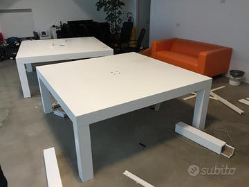 Tavoli bianco laccato,200 cm x200 cm