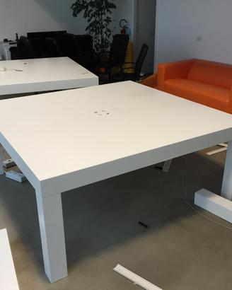 Tavoli bianco laccato,200 cm x200 cm