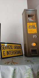 Gettoniera e insegna SIP vintage