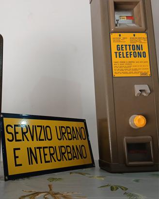Gettoniera e insegna SIP vintage