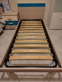 Coppia lettini per cameretta + materassi in Memory