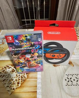 Mariokart 8 Deluxe + 2 volanti