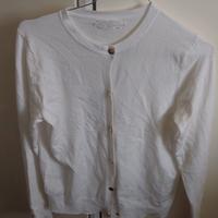 Cardigan bianco viscosa