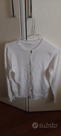 Cardigan bianco viscosa