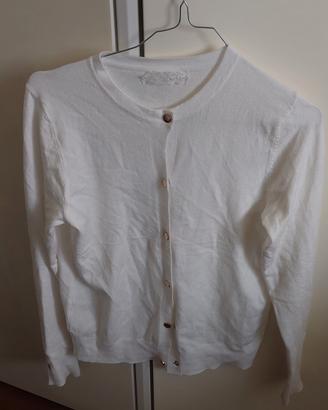 Cardigan bianco viscosa