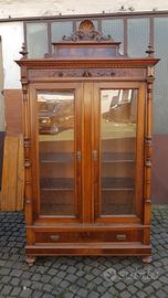 Vetrina antica intarsiata