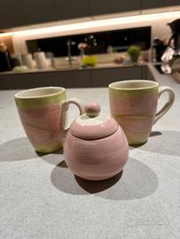 2 tazze e zuccheriera Thun originali