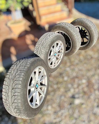 CERCHI IN LEGA BMW F31 7J x 16 CON GOMME INVERNALI