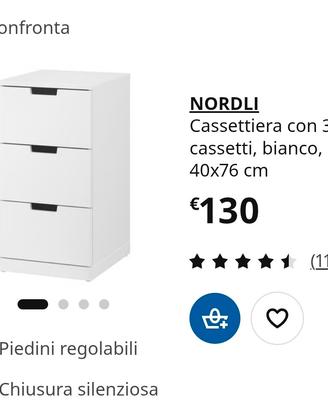 Cassettiera Nordli Ikea