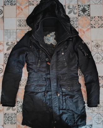 Giubbotto Parka Nero Da Donna Khujo