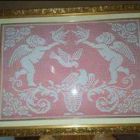 Quadro con lavoro a mano 