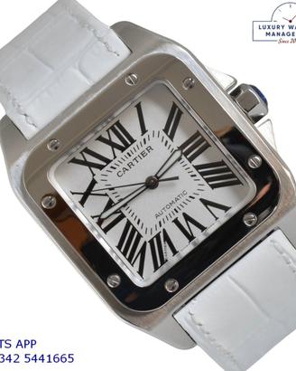 Cartier Santos 100 XL W20073X8 silver Full Set