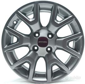 4 cerchi lega fiat panda r15 lt5700