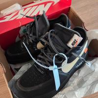 Scarpe Nike Air Force 1 Low Off-White nero 43