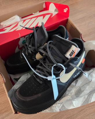 Scarpe Nike Air Force 1 Low Off-White nero 43