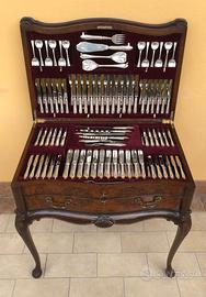 Servizio posate argento 925 (227 Pz) Inglese +mob