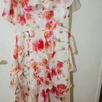 Abito Lungo Elegante a Fiori