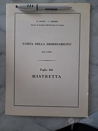 Geologia: Carta  dissestabità  Mistretta - Sicilia