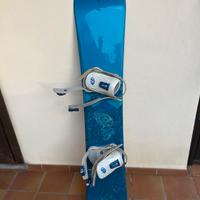 Tavola da snowboard Santa Cruz con attacchi