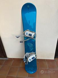 Tavola da snowboard Santa Cruz con attacchi