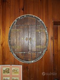 Portabottiglie da parete vintage rustico portavino