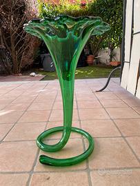 Vaso in vetro a corolla