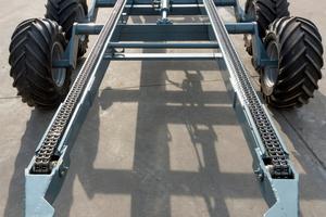 carrello gommato carica bins