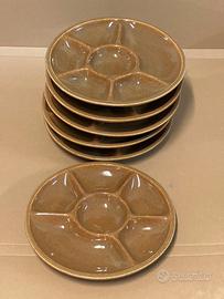 Servizio sei piatti per fonduta e borgognone