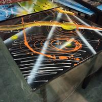 Tavoli con piano dipinto