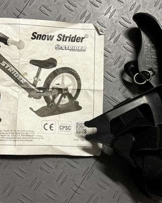 Kit Sci da Neve per Bici Strider 12" Snow Strider