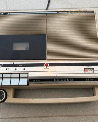 Registratore a Cassette Vintage Geloso G. 19-151 -