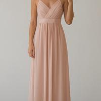 Abito lungo rosa cipria/rosa antico