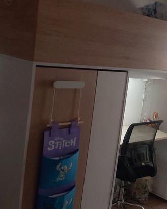 Cameretta letto singolo a ponte