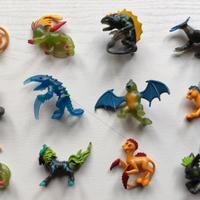 Lotto 12 Sky Dragons Animaliens Piccoli pupazzetti