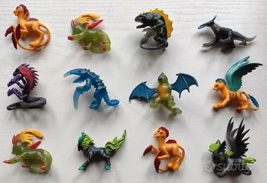 Lotto 12 Sky Dragons Animaliens Piccoli pupazzetti