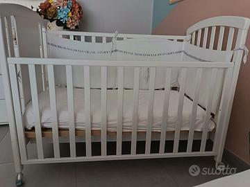 Lettino culletta con spondine Erbesi 120 x 60 cm.