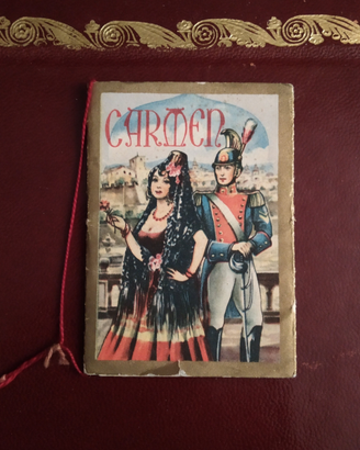 Calendarietto da barbiere "Carmen" del 1949